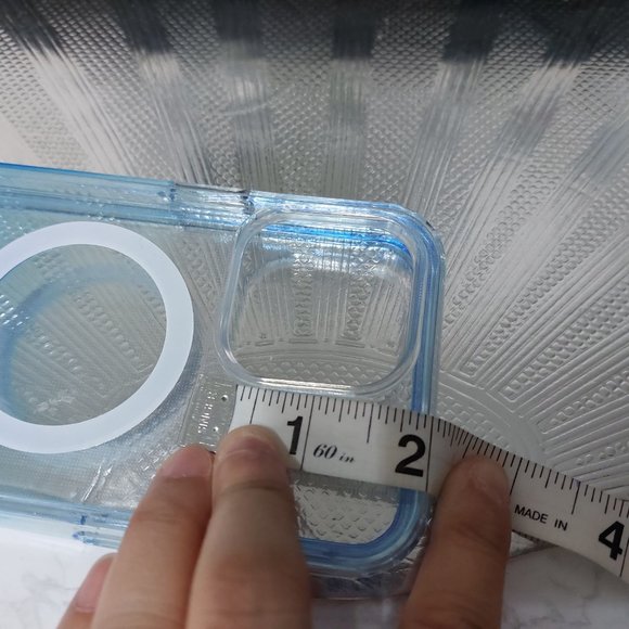 CLEAR TINT OF BLUE COLOR CLEAR IPHONE CASES COVERS - Picture 6 of 7